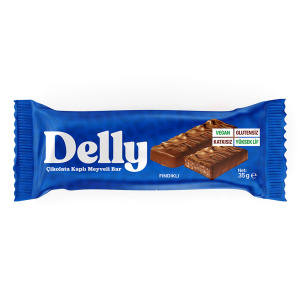 Delly Glutensiz Çikolata Kaplı Fındıklı Bar 40G